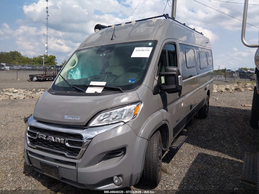 Vin: 3c6mrvjgxpe607032, lot: 46146875, ram promaster 3500 cargo van high roof 159 wb ext 20232