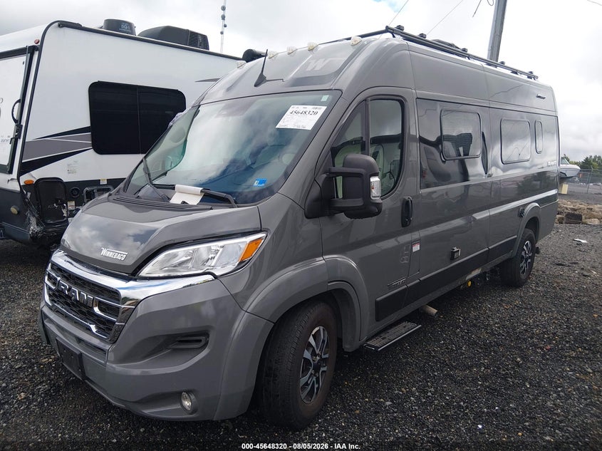 Vin: 3c6mrvjgxpe607032, lot: 46146875, ram promaster 3500 cargo van high roof 159 wb ext 20232