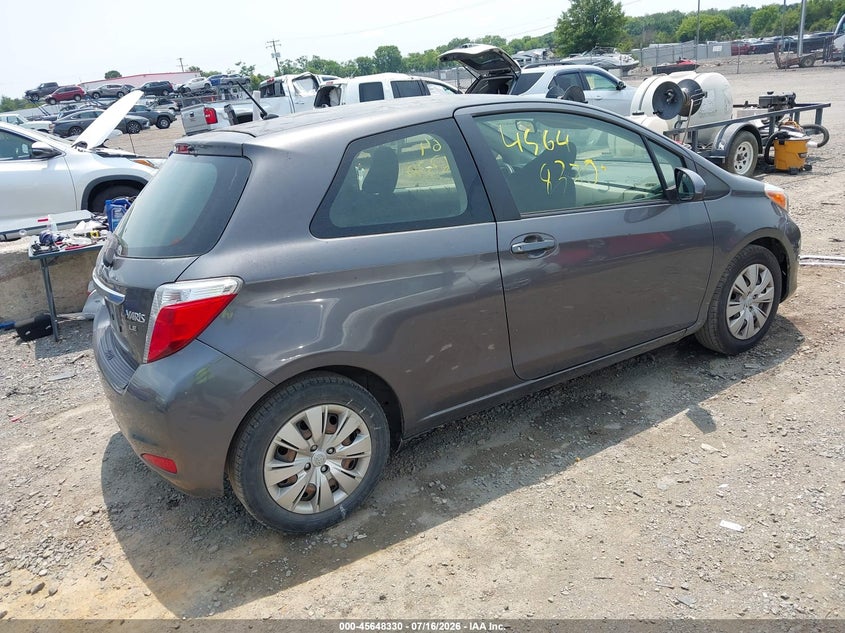 2012 Toyota Yaris Le VIN: JTDJTUD3XCD540038 Lot: 45648330