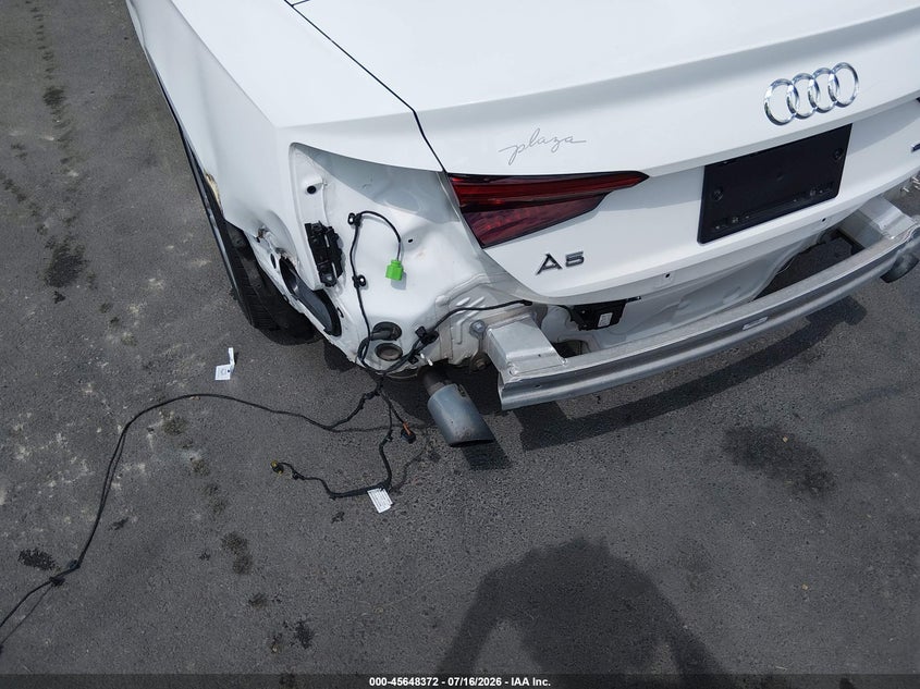 2019 Audi A5 45 Premium VIN: WAUWNGF50KN001546 Lot: 45648372