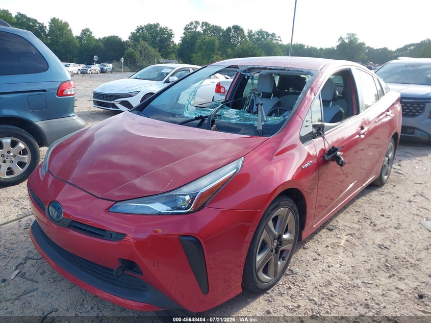 2019 Toyota Prius, Удар спереди, IAAI, VIN JTDKARFU1K3086232 — фото 2
