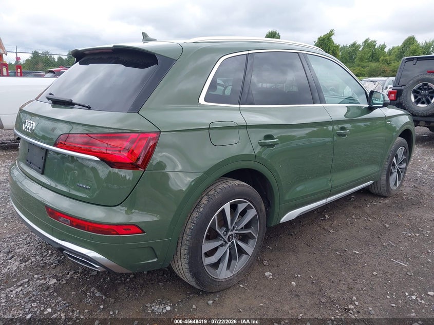 Vin: wa1eaafy4n2014754, lot: 46146974, audi q5 premium plus 45 tfsi s line quattro s tronic 20224