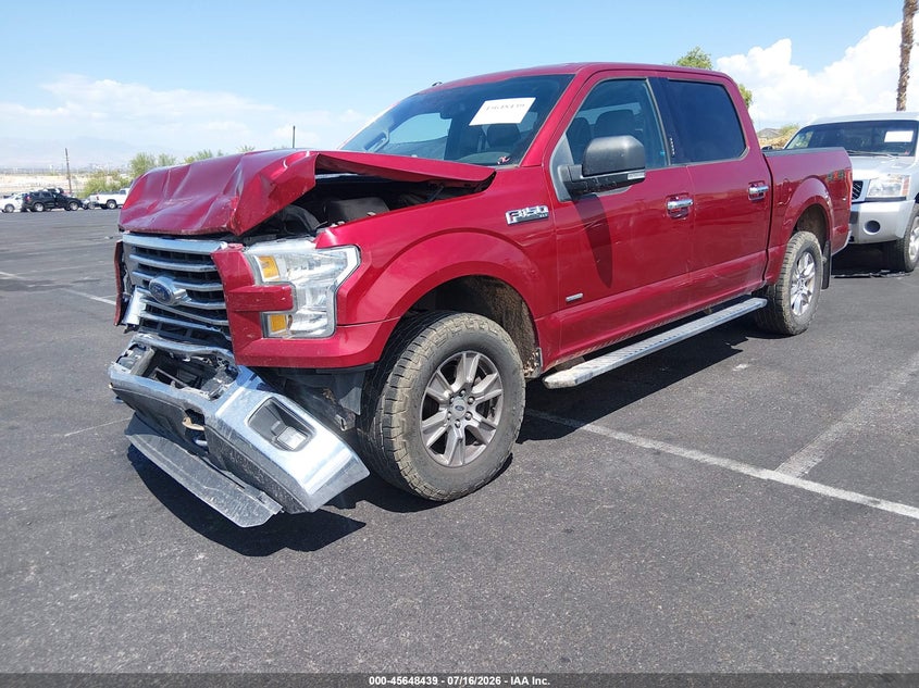 2016 Ford F-150, Front End, IAAI, VIN 1FTEW1EP4GKD55901 — photo 2