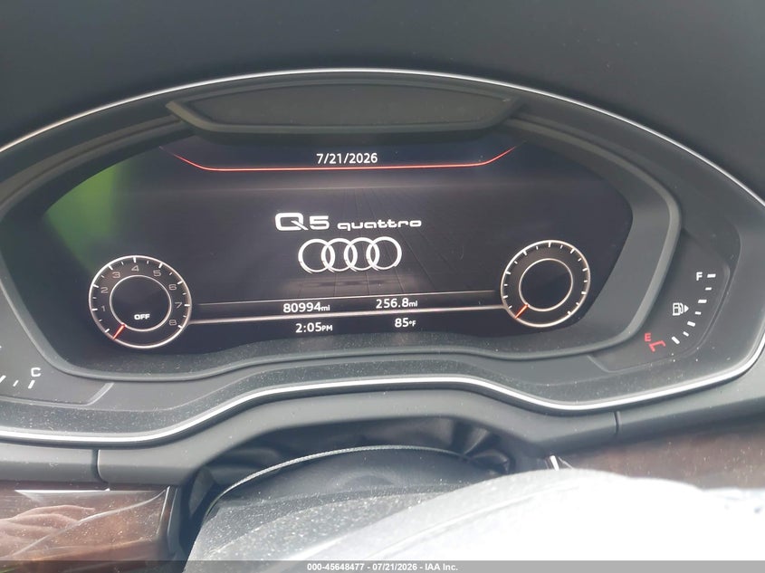 2018 Audi Q5 2.0T Premium/2.0T Tech Premium VIN: WA1BNAFY7J2211421 Lot: 45648477