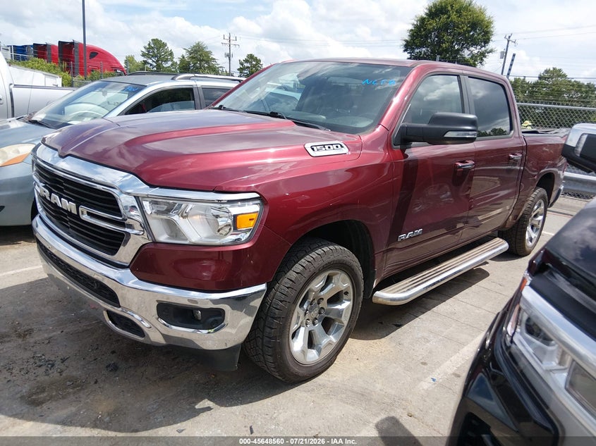 Vin: 1c6rrffg7ln107095, lot: 46147115, ram 1500 big horn  4x4 5'7 box 20202