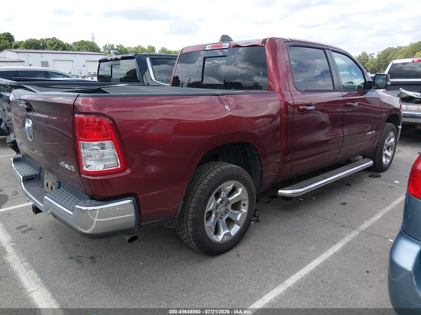 Vin: 1c6rrffg7ln107095, lot: 46147115, ram 1500 big horn  4x4 5'7 box 20204