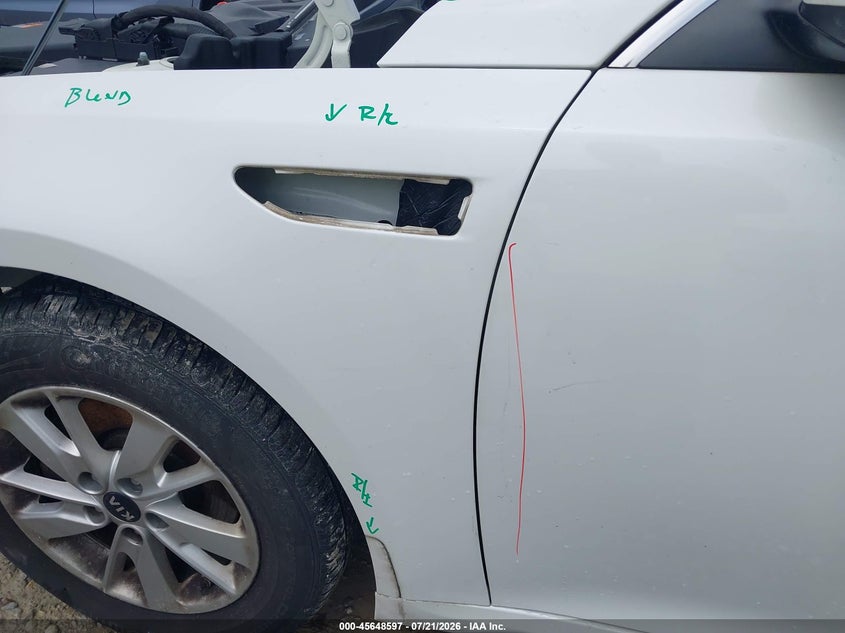 2016 Kia Optima Lx VIN: KNAGT4L30G5105246 Lot: 45648597