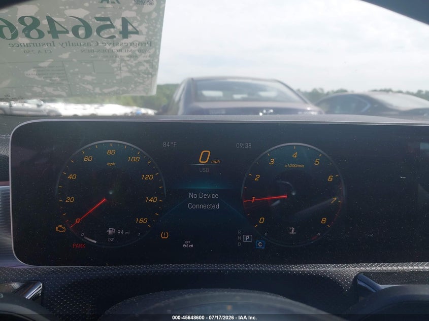 2020 Mercedes-Benz Cla 250 4Matic VIN: WDD5J4HBXLN069386 Lot: 45648600