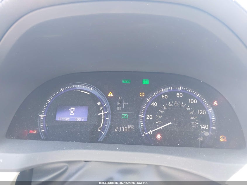 2010 Lexus Hs 250H Premium VIN: JTHBB1BA7A2014612 Lot: 45648606
