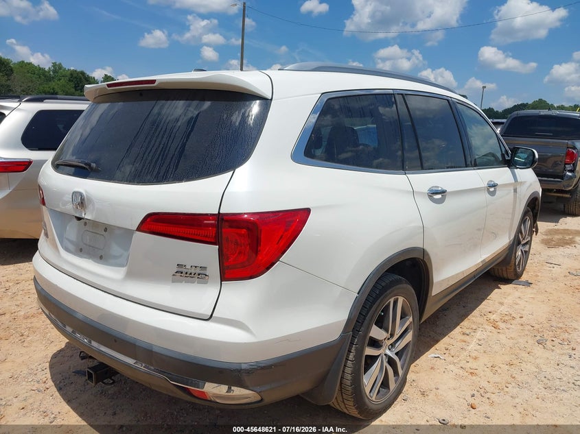 Vin: 5fnyf6h06jb069500, lot: 46147176, honda pilot elite 20184