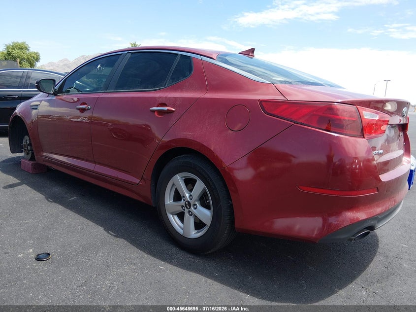 Vin: 5xxgm4a78fg503076, lot: 46147250, kia optima lx 20153