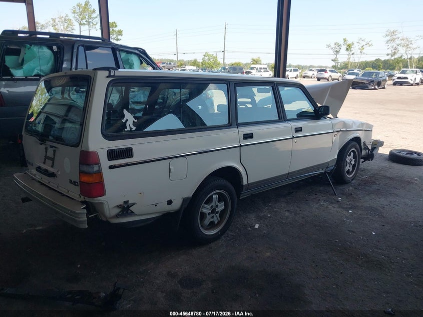 1993 Volvo 240 VIN: YV1AW880XP1947308 Lot: 45648780