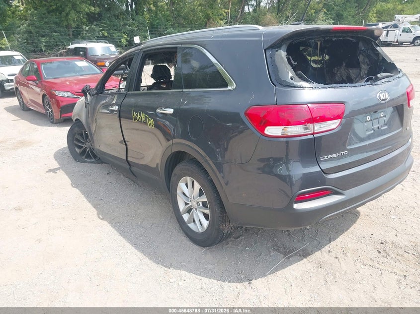 Vin: 5xypgda34hg262295, lot: 46147343, kia sorento 2.4l lx 20173