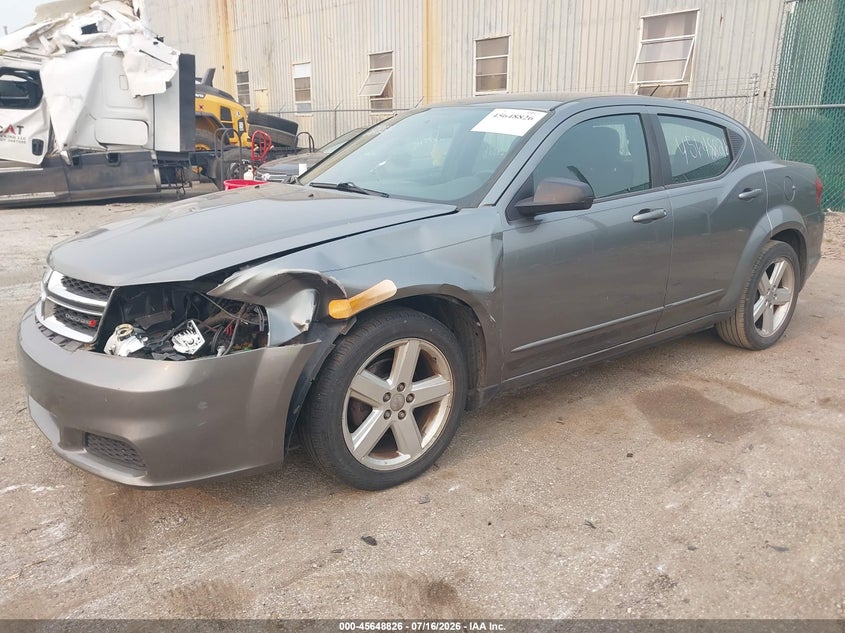 Vin: 1c3cdzab8dn712310, lot: 46147381, dodge avenger se 20132