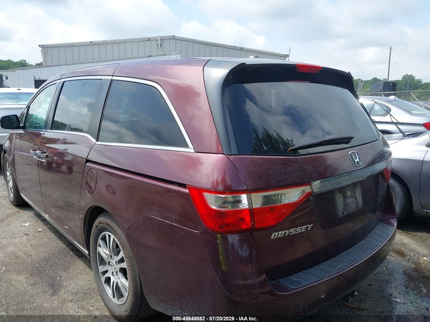2012 Honda Odyssey Ex-L VIN: 5FNRL5H67CB078110 Lot: 45648862