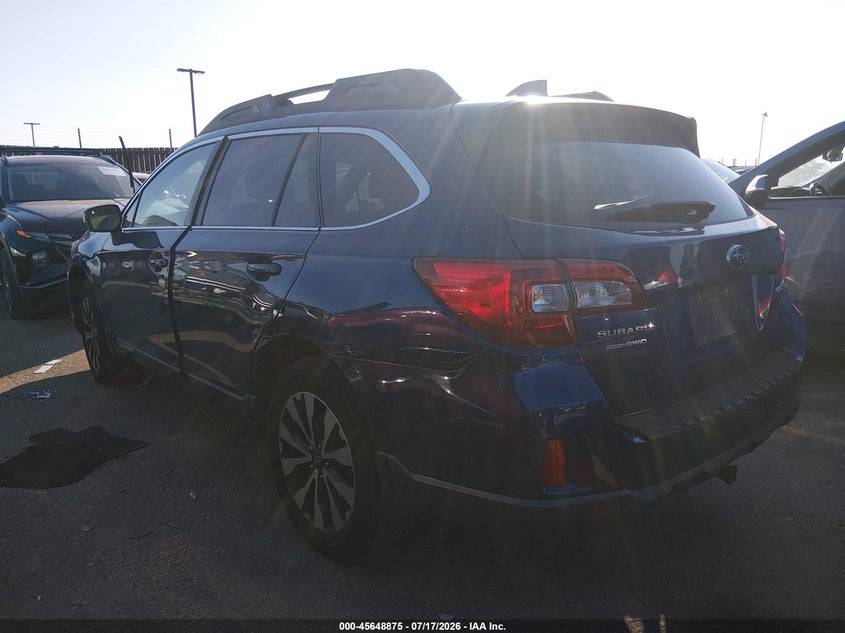 Vin: 4s4bsblc2g3234438, lot: 46147430, subaru outback 2.5i limited 20163