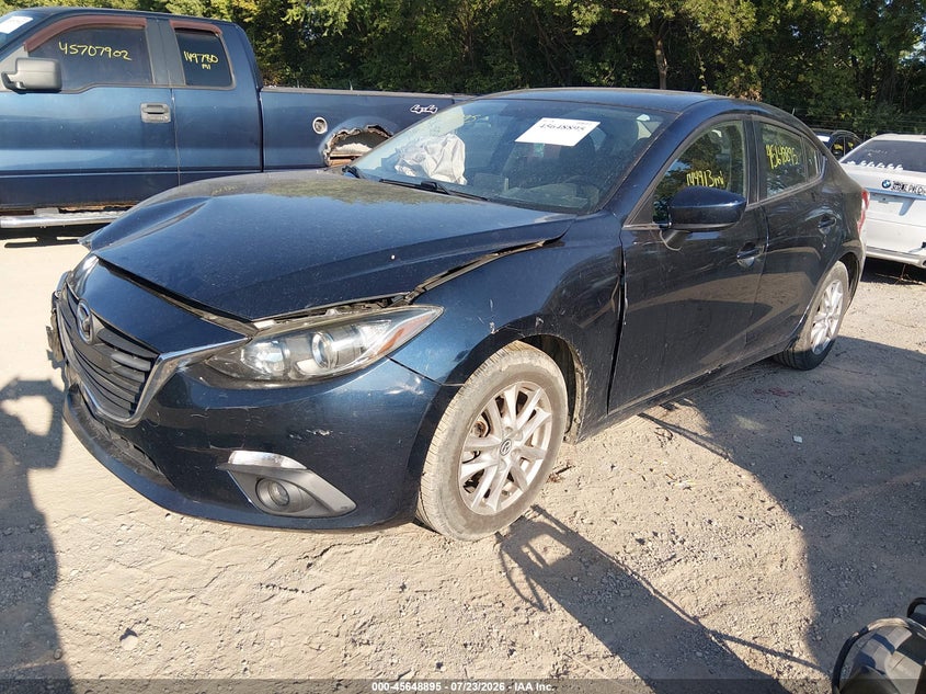 Vin: jm1bm1v7xf1225280, lot: 46147450, mazda mazda3 i touring 20152