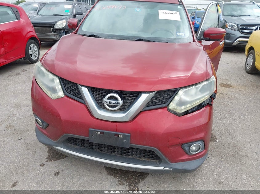 2016 Nissan Rogue Sl VIN: 5N1AT2MT8GC869297 Lot: 45649077