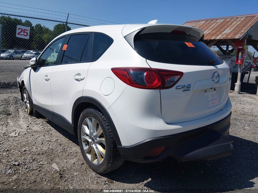 Vin: jm3ke4dy6f0491935, lot: 46147636, mazda cx-5 grand touring 20153