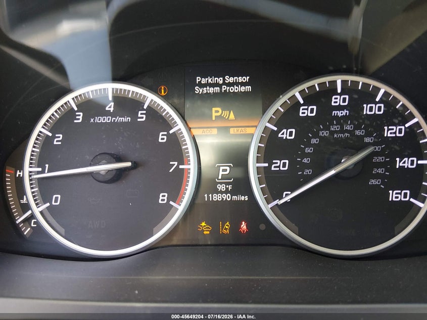 2017 Acura Rdx Advance Package VIN: 5J8TB3H72HL011670 Lot: 45649204