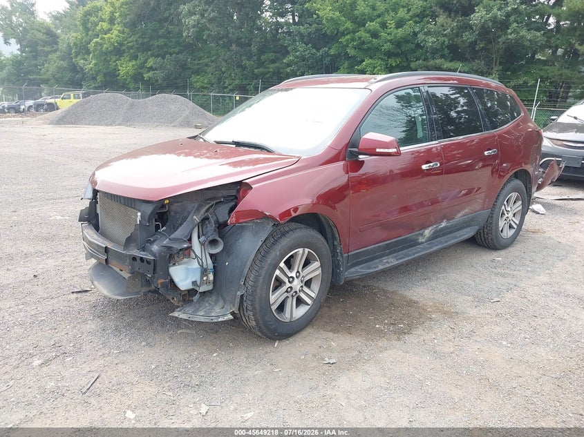 Vin: 1gnkvgkd3gj182310, lot: 46147773, chevrolet traverse lt 20162