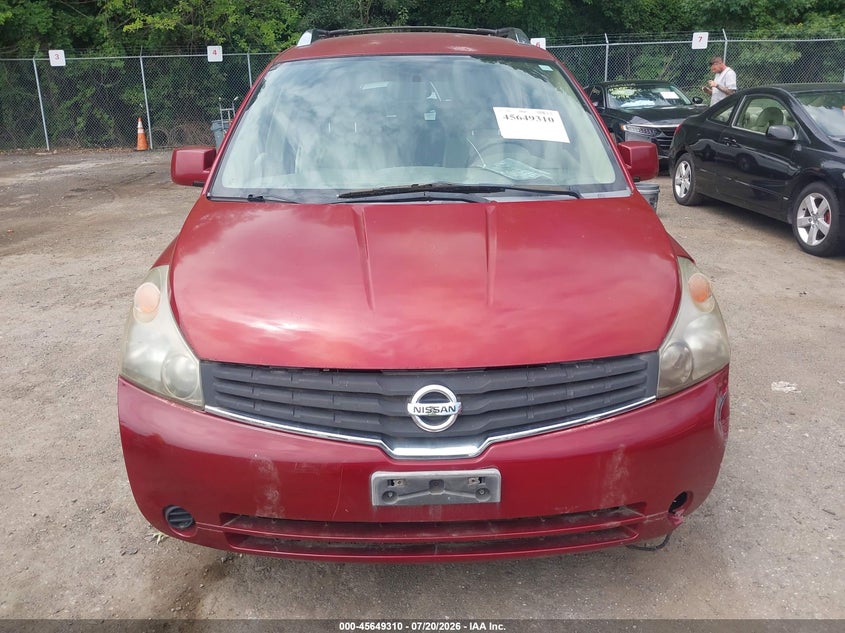2007 Nissan Quest 3.5 S VIN: 5N1BV28U77N136051 Lot: 45649310