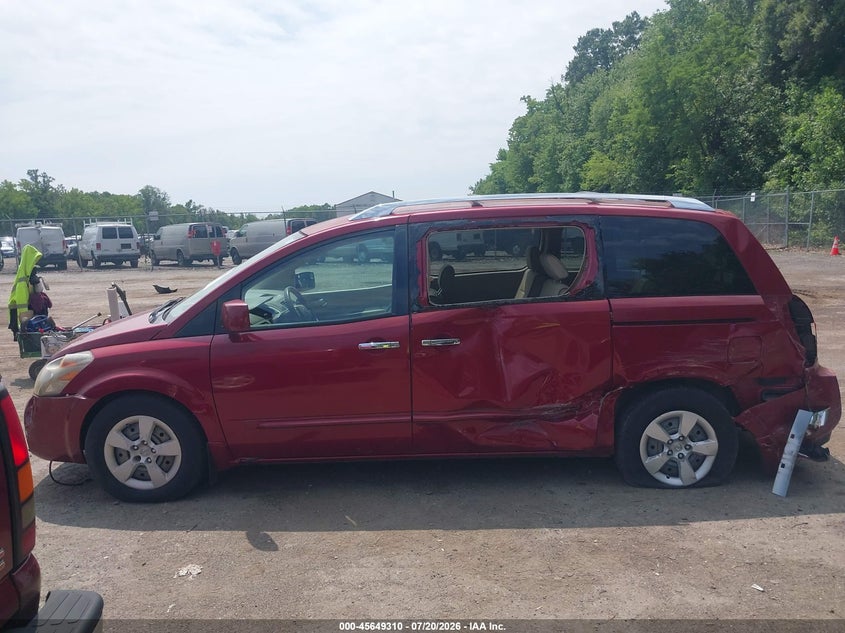 2007 Nissan Quest 3.5 S VIN: 5N1BV28U77N136051 Lot: 45649310