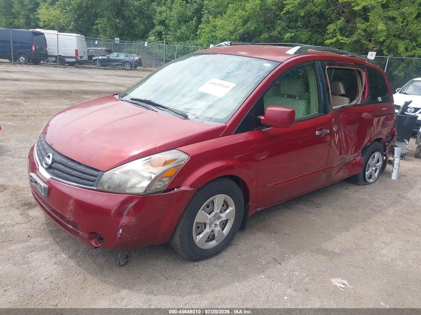 2007 Nissan Quest, Лівий бік, IAAI, VIN 5N1BV28U77N136051 — фото 2