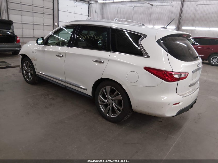 Vin: 5n1al0mm7ec533988, lot: 46147880, infiniti qx60 20143