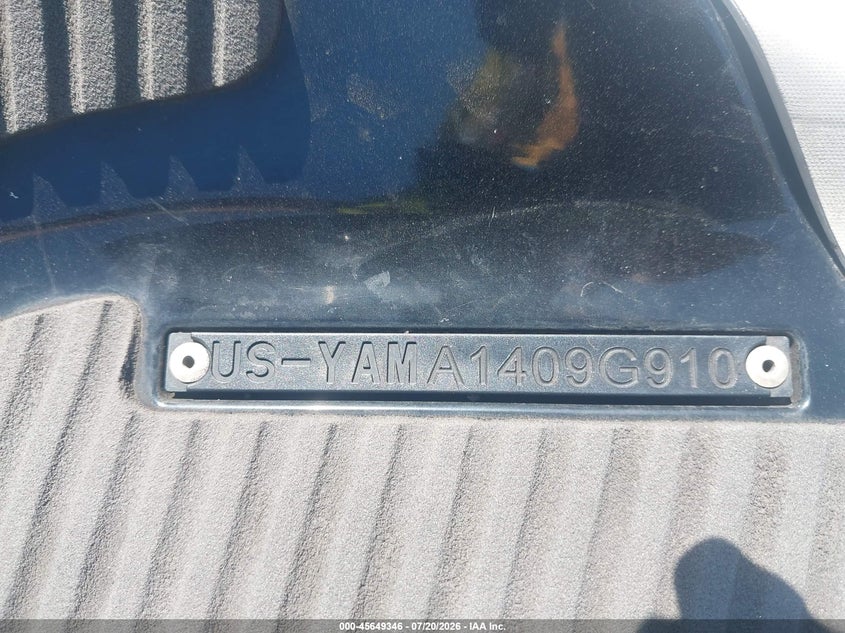 2010 Yamaha Fx-Cruiser Sho VIN: 00000YAMA1409G910 Lot: 45649346