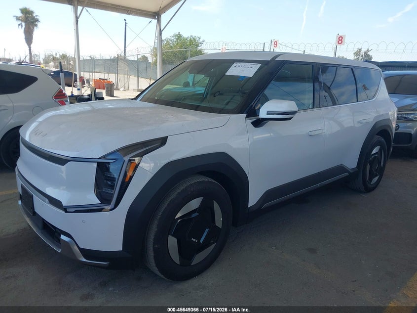 Vin: 5xyab5s10tg014030, lot: 46147921, kia ev9 light long range 20262