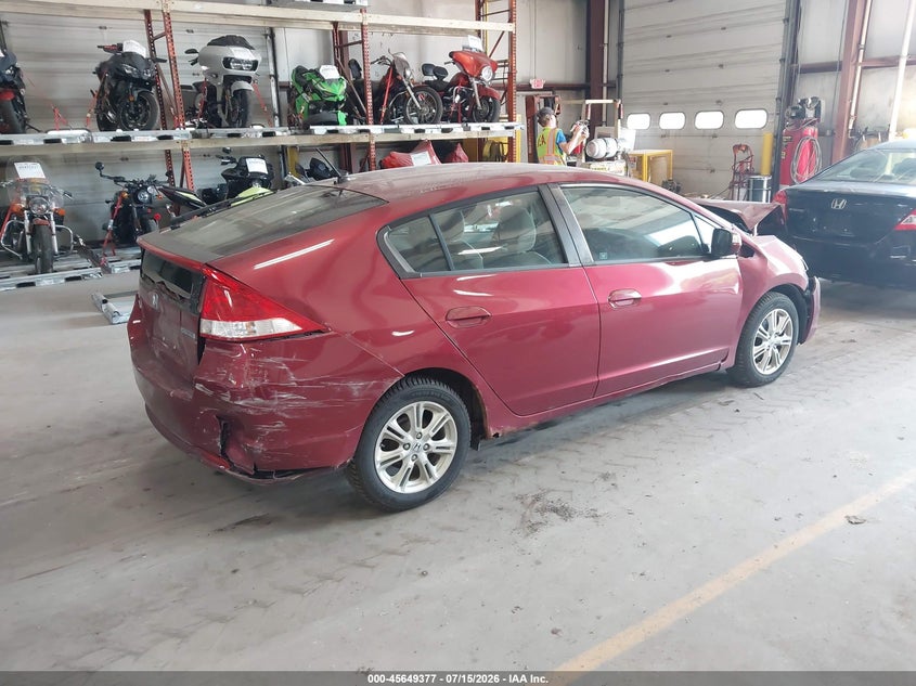 Vin: jhmze2h79as026803, lot: 46147932, honda insight ex 20104