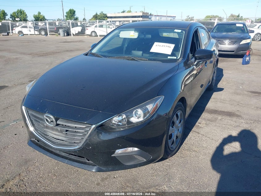 Vin: jm1bm1u77f1270842, lot: 46147951, mazda mazda3 i sport 20152