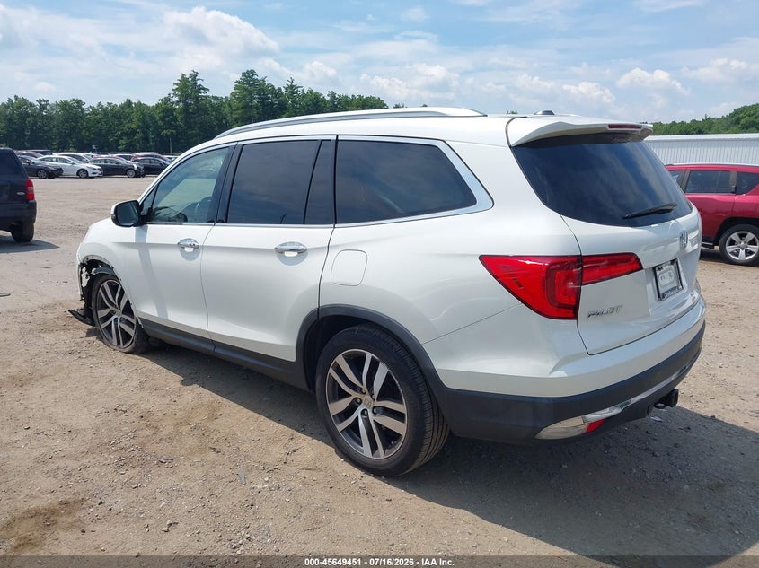 Vin: 5fnyf6h08gb126126, lot: 46148006, honda pilot elite 20163