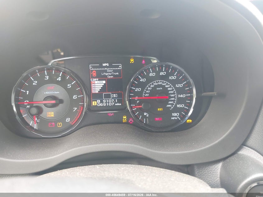 2021 Subaru Wrx Sti VIN: JF1VA2E6XM9818662 Lot: 45649459