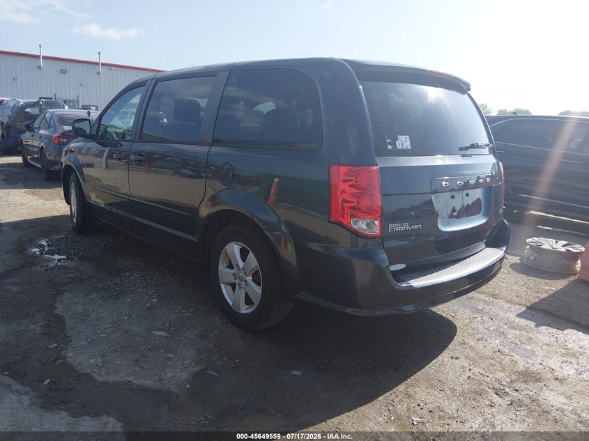 Vin: 2c4rdgbg1dr762778, lot: 46148113, dodge grand caravan se 20133