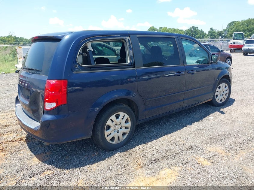 Vin: 2c4rdgbg2gr114354, lot: 46148172, dodge grand caravan se 20164
