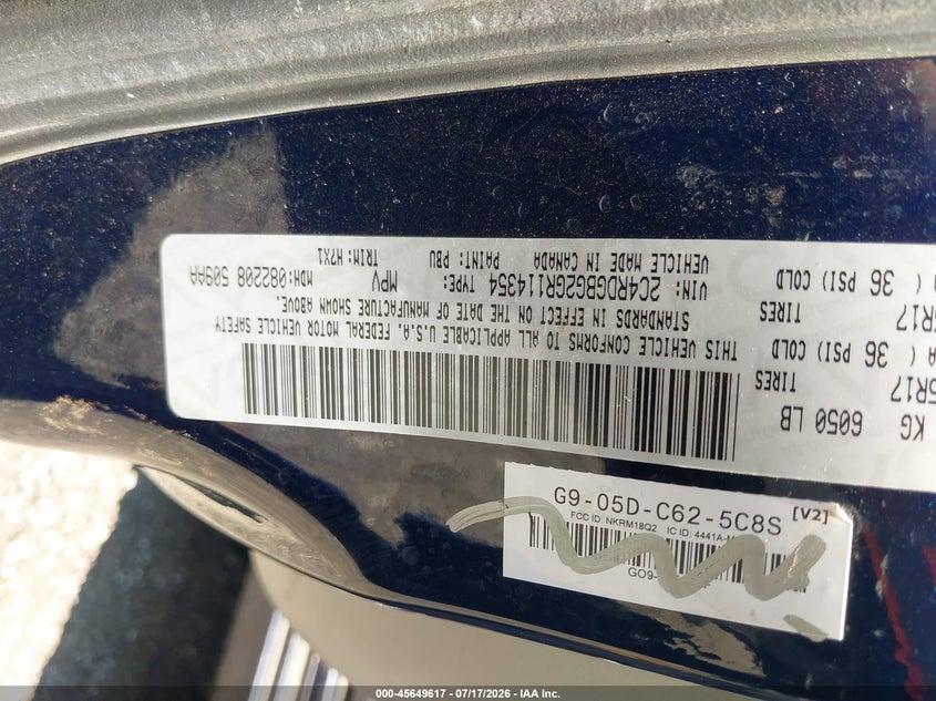 2016 Dodge Grand Caravan Se VIN: 2C4RDGBG2GR114354 Lot: 45649617