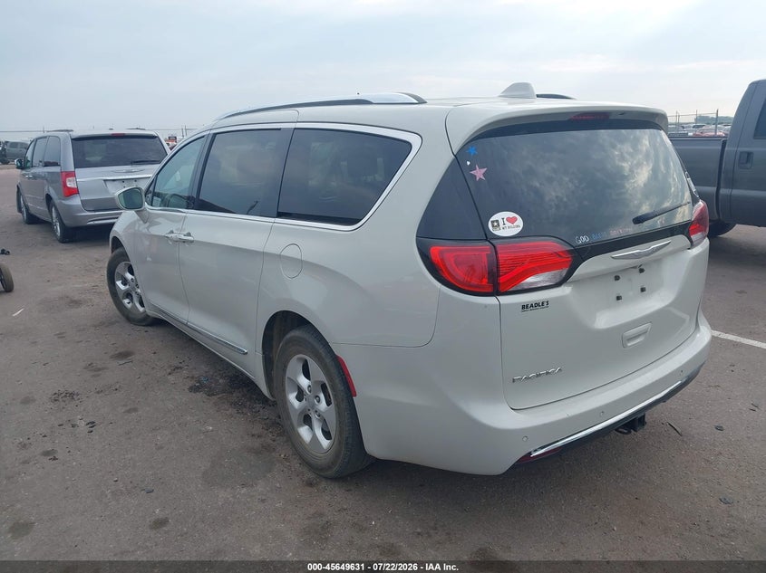 Vin: 2c4rc1eg9hr777935, lot: 46148186, chrysler pacifica touring-l plus 20173