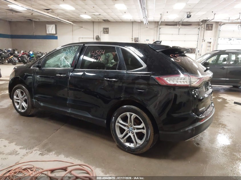 Vin: 2fmpk4k98gbb42936, lot: 46148231, ford edge titanium 20163