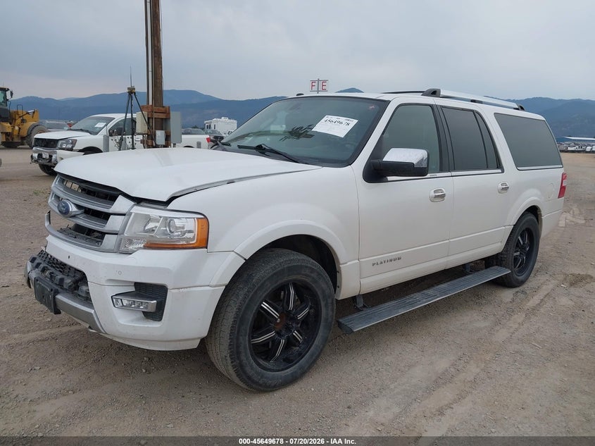 Vin: 1fmjk1mt3gef45403, lot: 46148232, ford expedition max platinum 20162