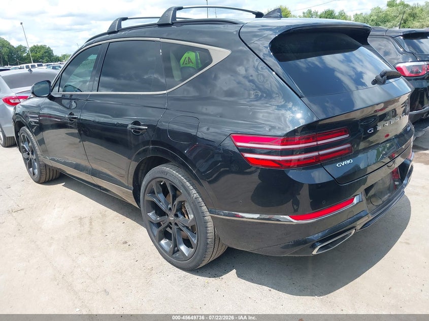 Vin: kmuhcesc4ru159945, lot: 46148291, genesis gv80 3.5t prestige signature awd 20243