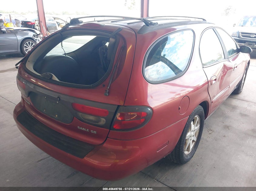 2000 Mercury Sable Gs VIN: 1MEFM58U7YG621871 Lot: 45649756