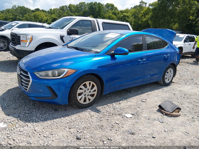 2017 Hyundai Elantra Se, Rear, IAAI, VIN 5NPD74LF9HH135061 — photo 2