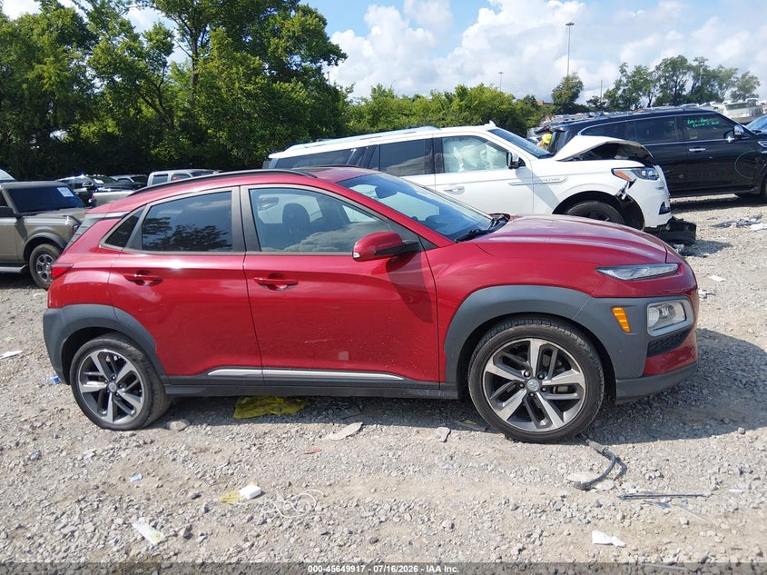 2021 Hyundai Kona Ultimate VIN: KM8K53A55MU730020 Lot: 45649917