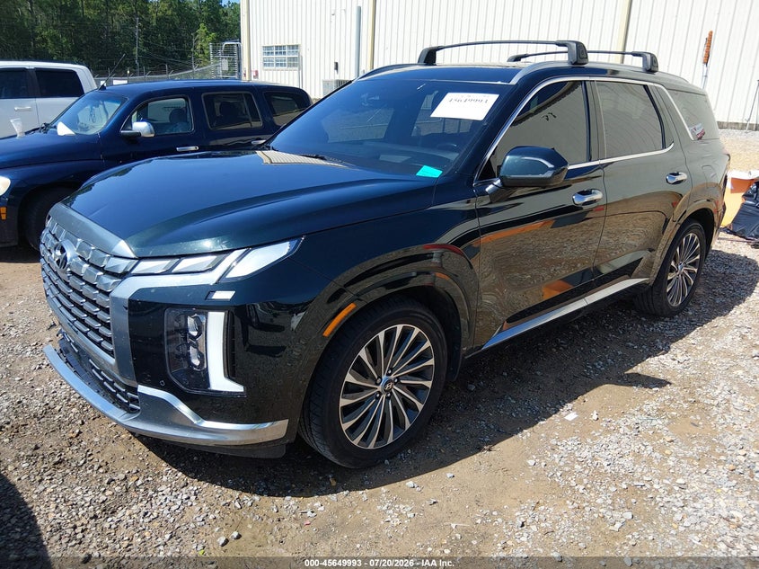 2023 Hyundai Palisade Calligraphy, Front End, IAAI, VIN KM8R74GE6PU593082 — photo 2
