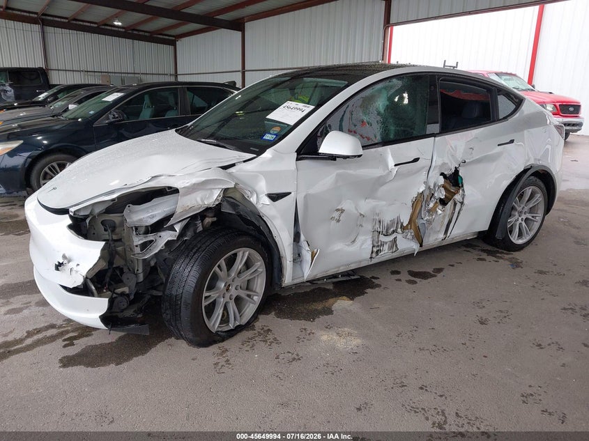 2023 Tesla Model Y, Left Side, IAAI, VIN 7SAYGDEE8PA094148 — photo 2