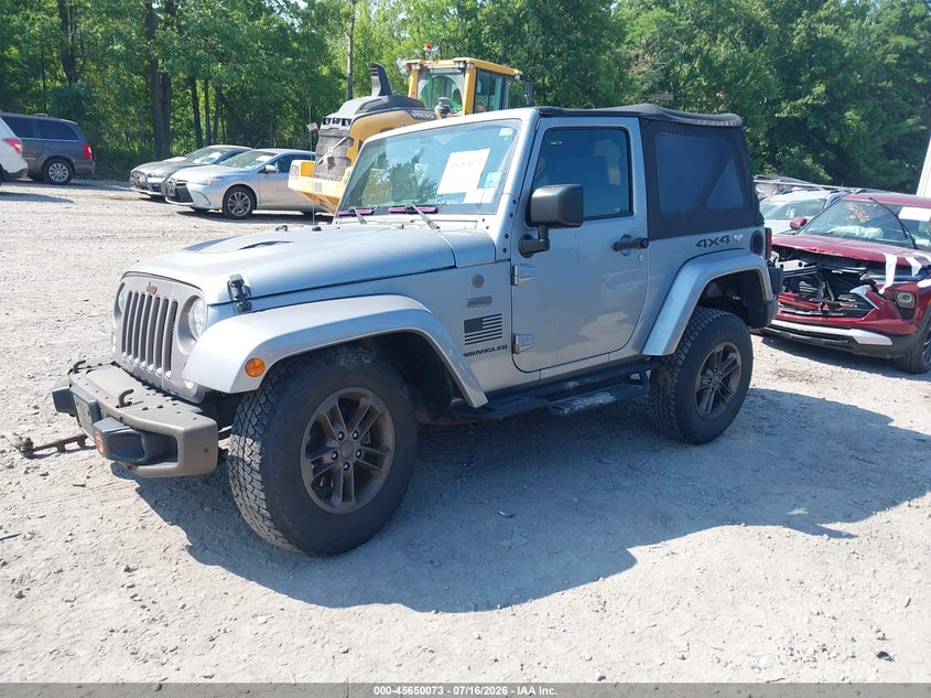 2016 Jeep Wrangler, Right Front, IAAI, VIN 1C4AJWBG8GL238668 — photo 2