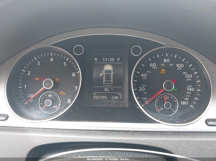 2014 VOLKSWAGEN PASSAT CC SEDAN 2.0L I-4 DI, DOHC, VVT, TURBO, 200HP
