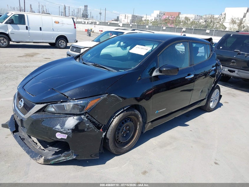 Vin: 1n4az1cp8kc308498, lot: 46148665, nissan leaf s 20192